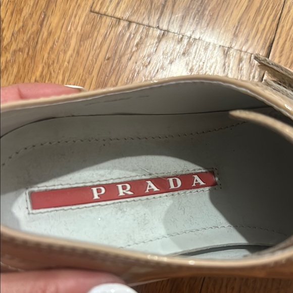 Prada Tan Leather Sneakers - Picture 4 of 5